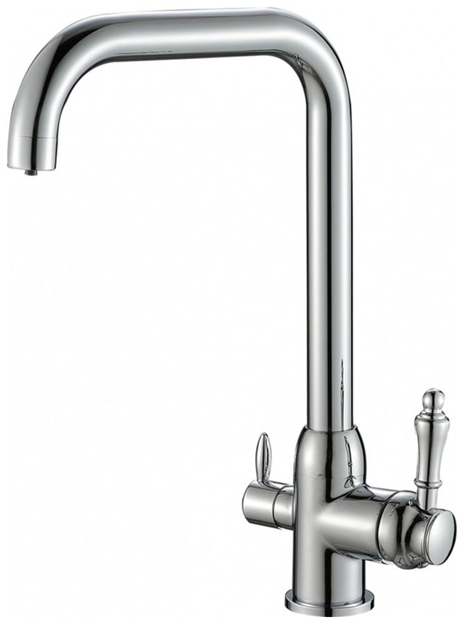 Изображение товара Смеситель для кухни Zorg SH 725 CR с двойным каналом и керамическим картриджем