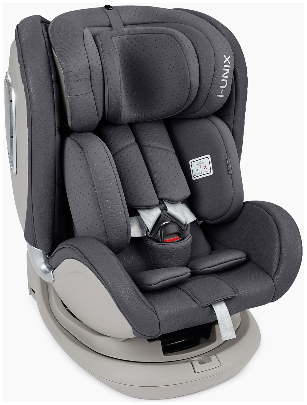 Изображение товара Автокресло Happy Baby I-UNIX графит с поворотом на 360 градусов