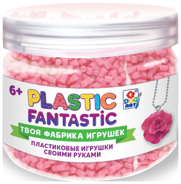 цена Пластик гранулированный 1 Toy Plastic Fantastic 95 г, розовый Т20217