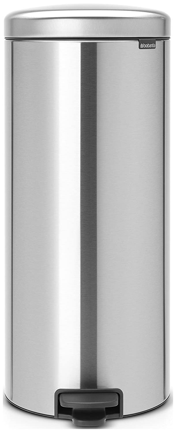 Изображение товара Мусорный бак с педалью Brabantia NewIcon 30 л стальной матовый