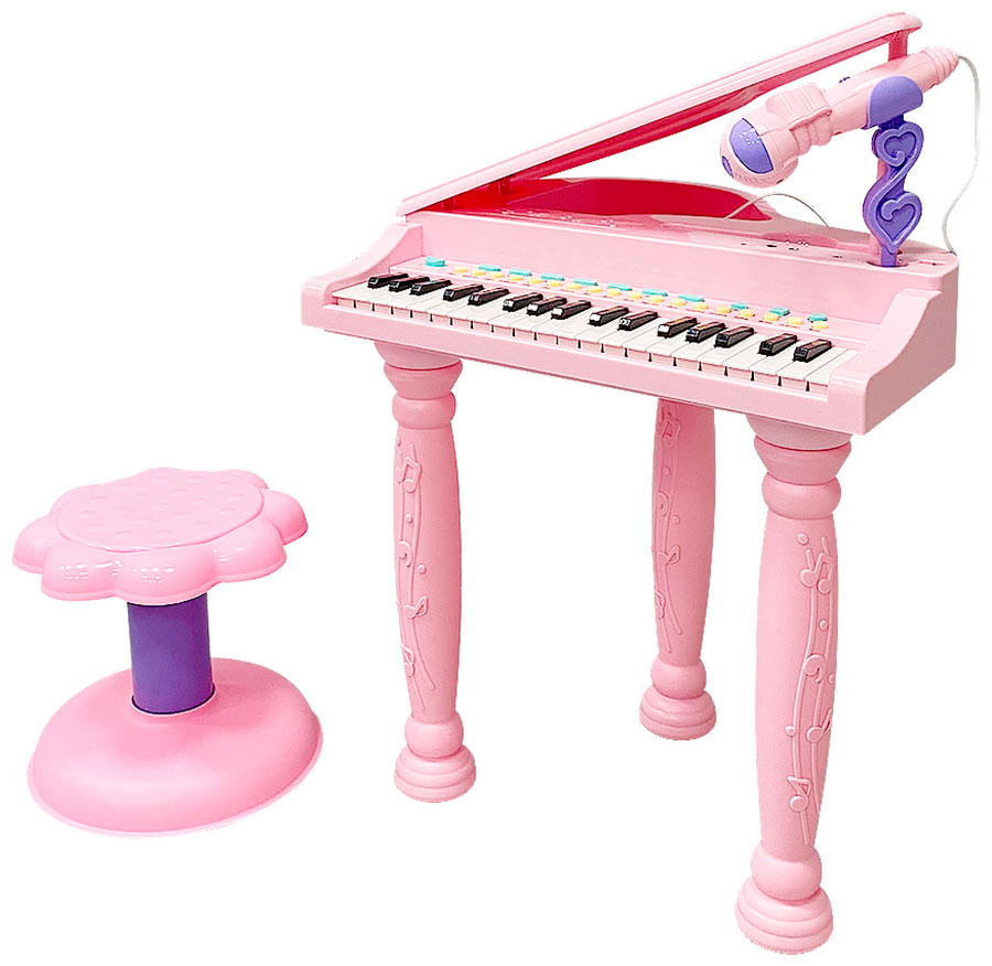 

Музыкальный детский центр-пианино Everflo Grand HS0384709 pink, Розовый