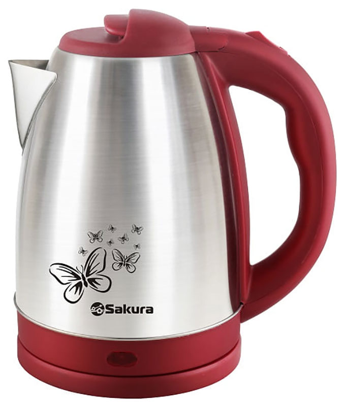 Чайник электрический Sakura SA-2135RS красный 1.8 л чайник sakura sa 2135rs 1 8л 1800вт нерж красн