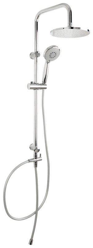 Изображение товара Душевая стойка Aquanet Passion R хром с верхним и ручным душем регулируемая