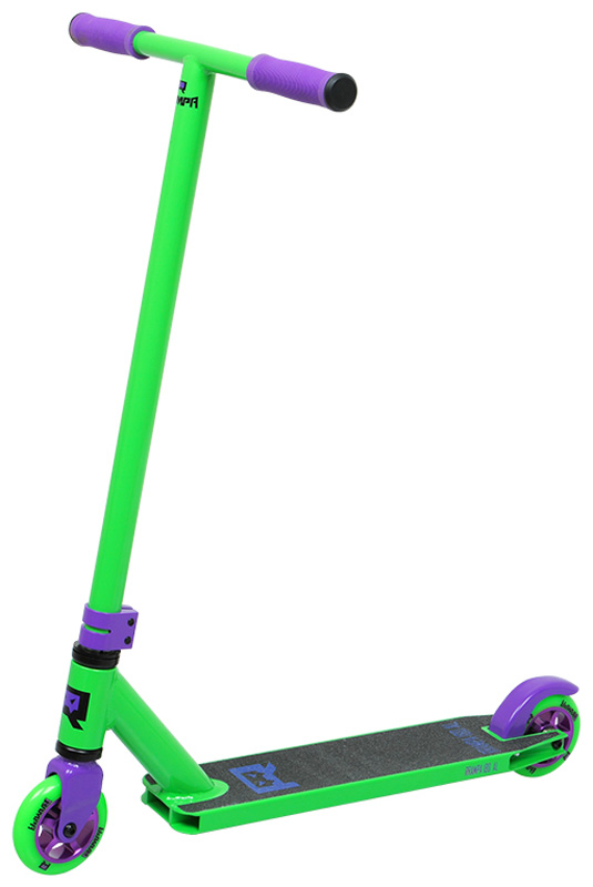 Самокат Rrampa 180 AL 2021 зеленый/пурпурный(1BKR1C6RX006)