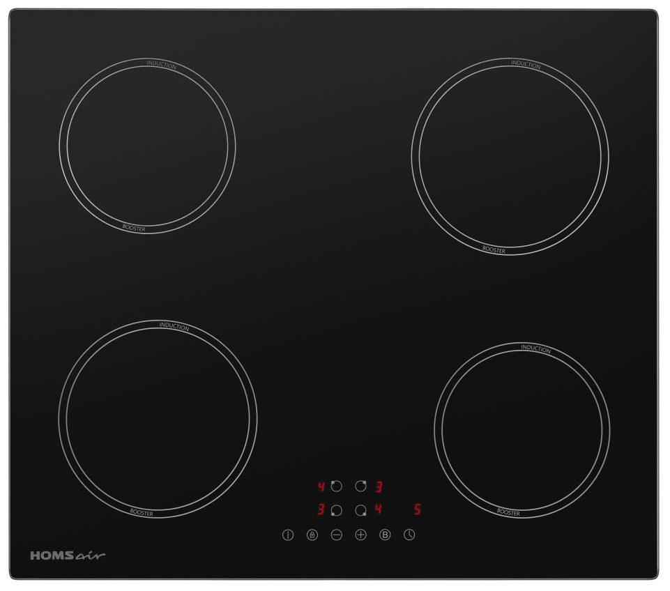 

Электрическая варочная панель Homsair HI64ABK, Черный