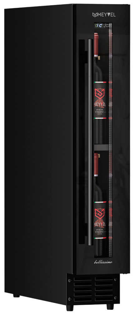 Изображение товара Винный шкаф Meyvel MV9-KBT1 компрессорный для 9 бутылок дизайн черный
