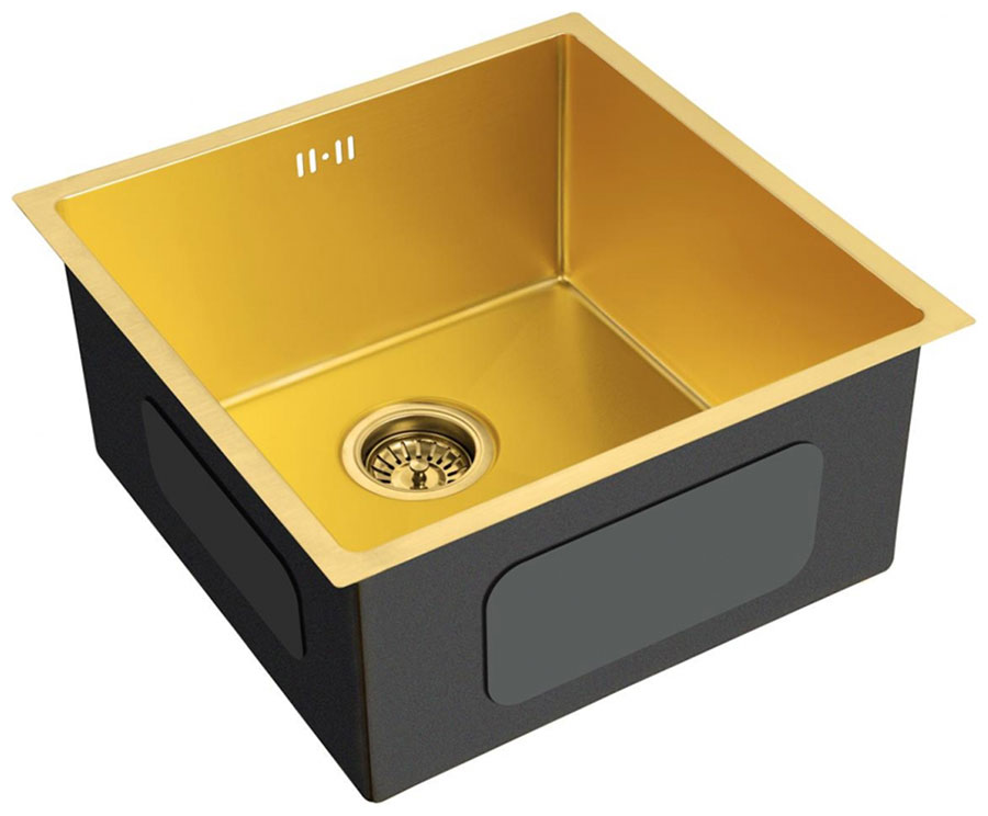 Изображение товара Кухонная мойка из нержавеющей стали EMAR EMB-112 PVD Nano Golden