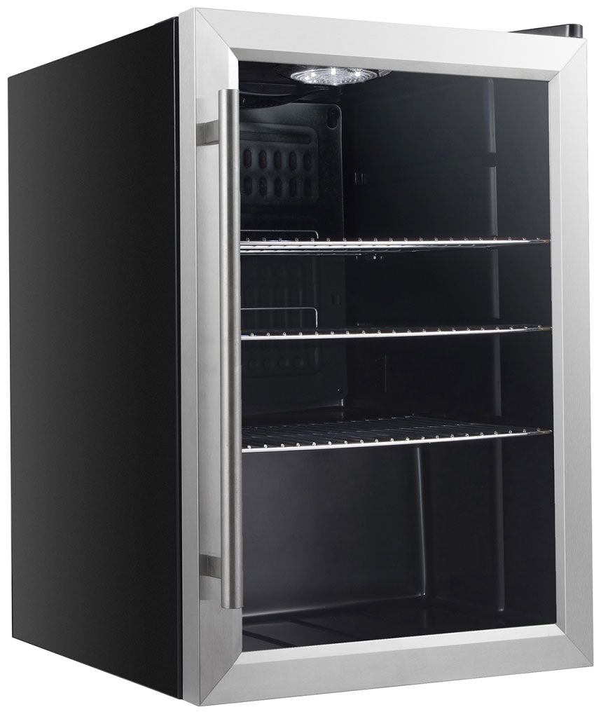 Изображение товара Витрина холодильная Viatto VA-JC62W стандартная черная задняя стеклянная дверь