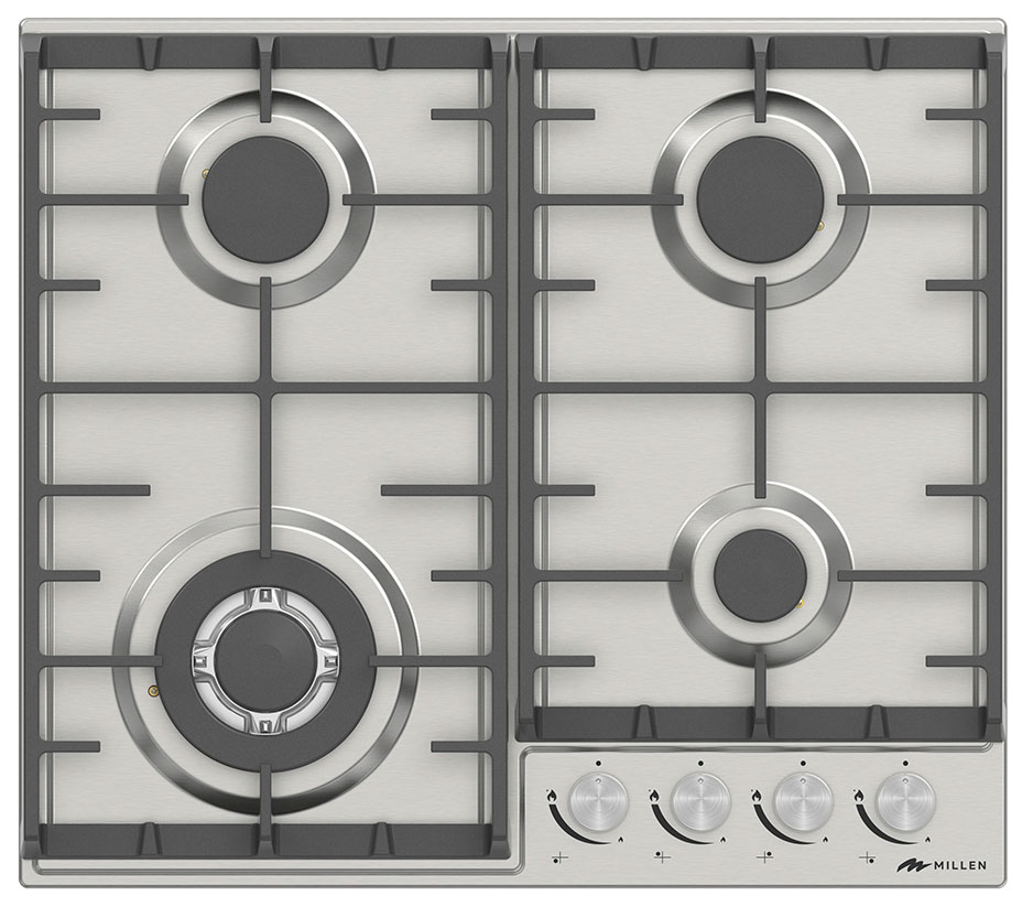 

Газовая варочная панель Millen MGH 602 IX, Нержавеющая сталь