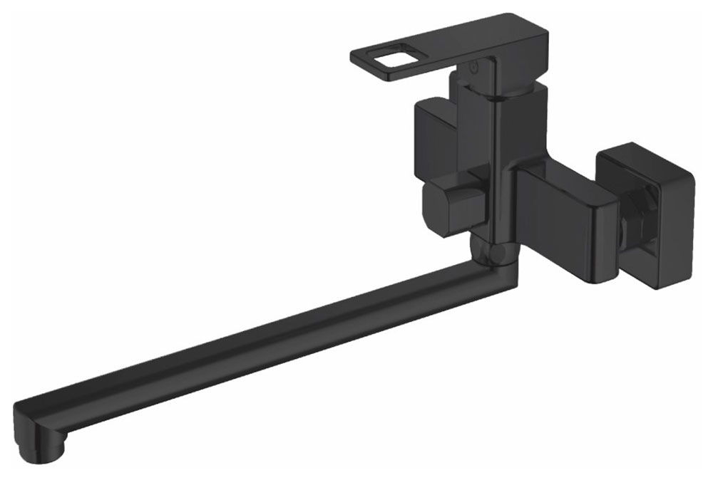 Изображение товара Смеситель для ванны Haiba HB615-7 черный с душевым гарнитуром