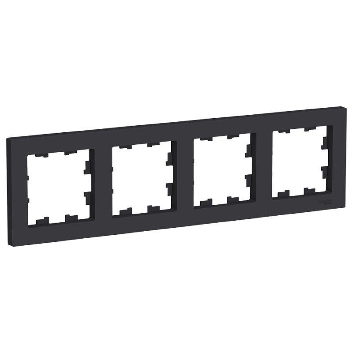 Изображение товара Рамки и основания для ЭУИ Systeme Electric AtlasDesign универсальные карбон IP20