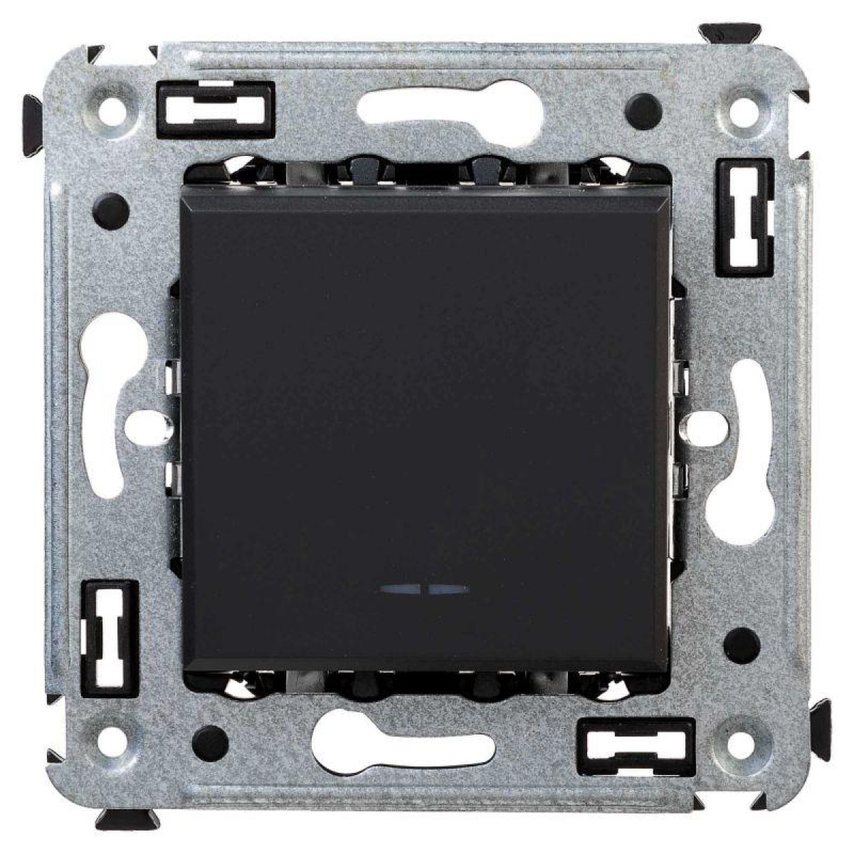 Изображение товара Выключатели, переключатели, диммеры DKC Переключатель 1-кл. СП Avanti "Черный матовый"