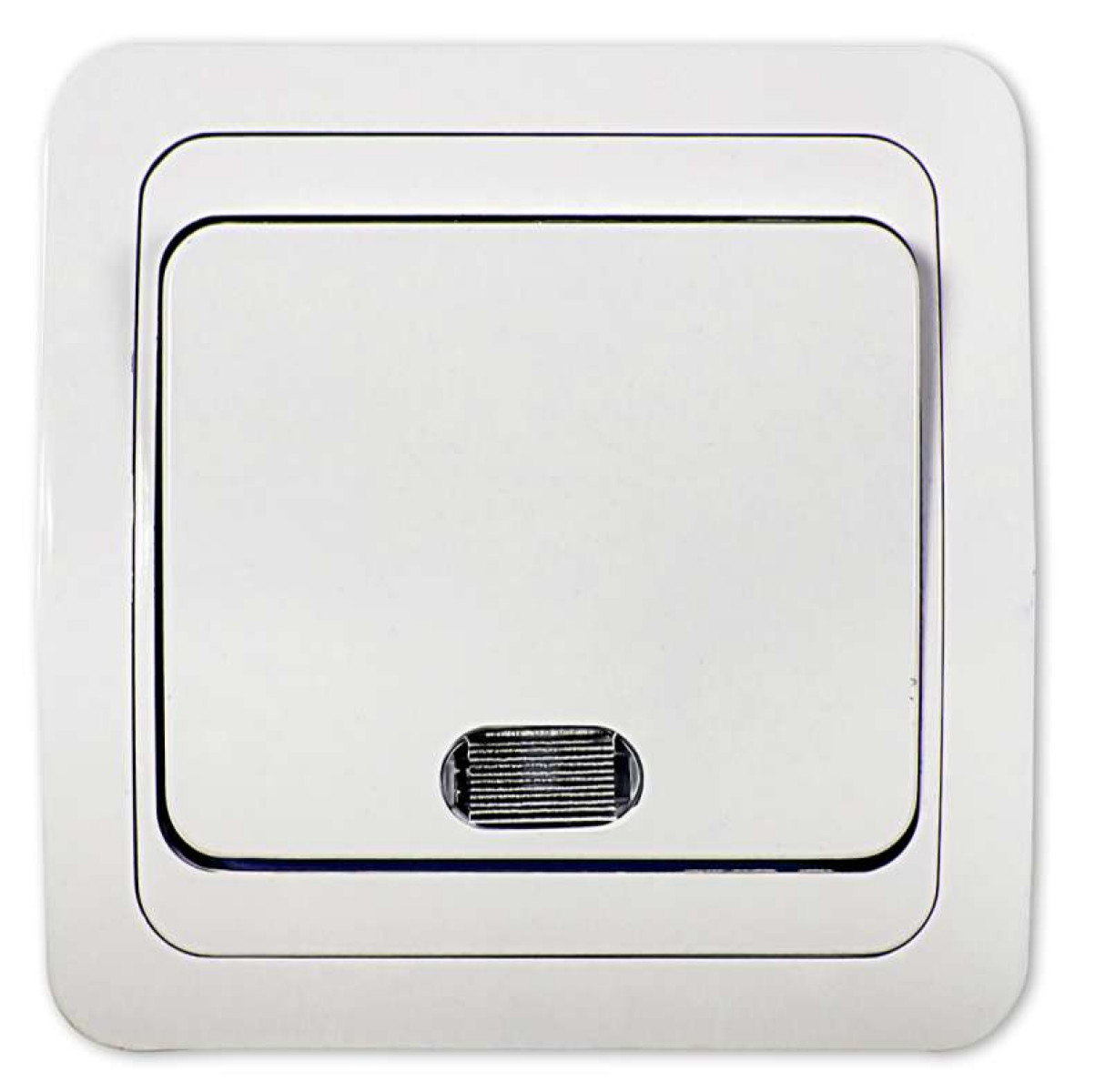 Изображение товара Выключатель одноклавишный с подсветкой IP20 2121 белый ASD