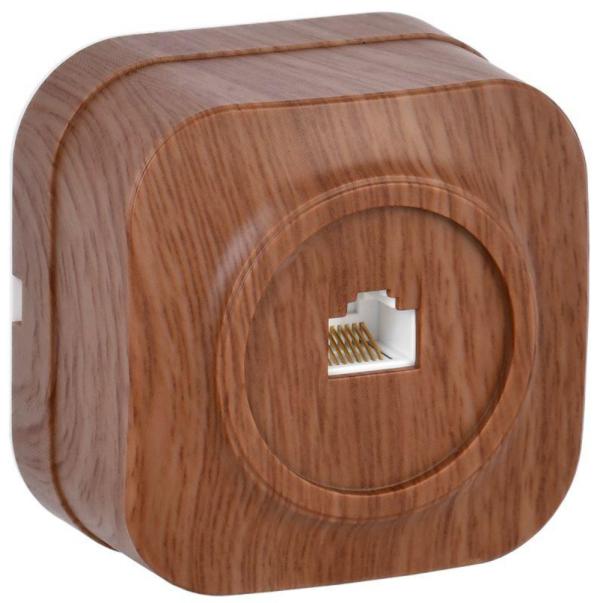 Изображение товара Розетки IEK Розетка компьютерная 1-м ОП Glory РК10-ХД дуб