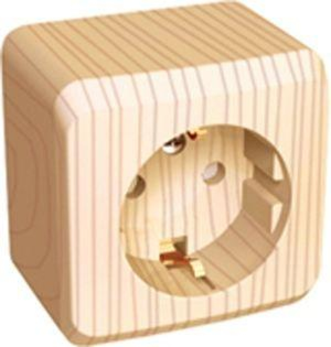 Изображение товара Розетка Systeme Electric Этюд Дача 16А IP20 с заземлением и шторками, Россия