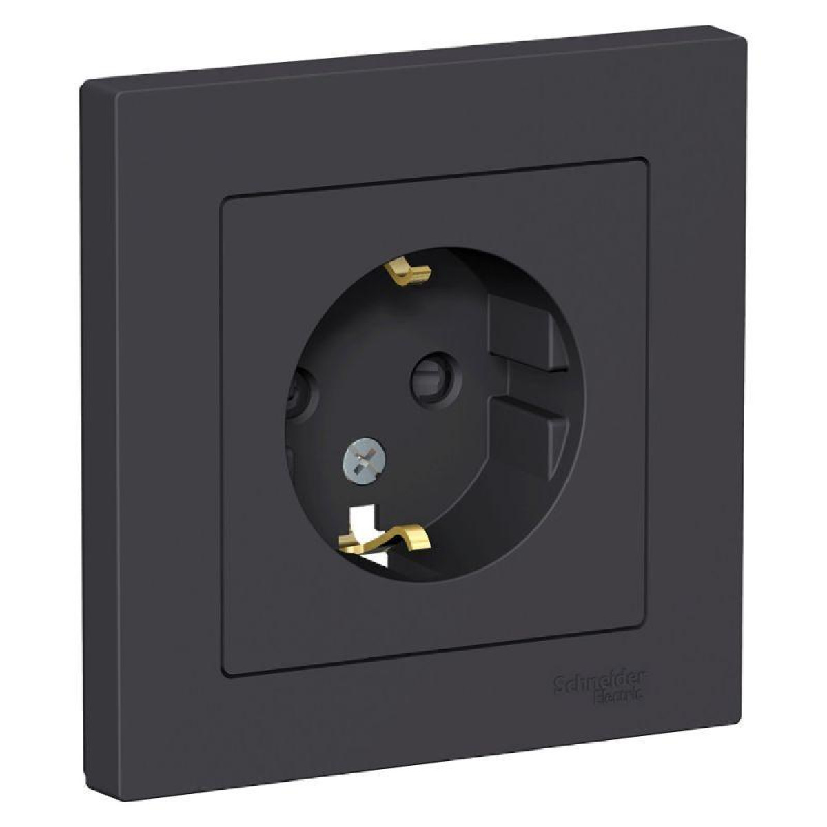 Изображение товара Розетка Systeme Electric AtlasDesign 1-м СП 16А IP20 с заземлителем и шторками