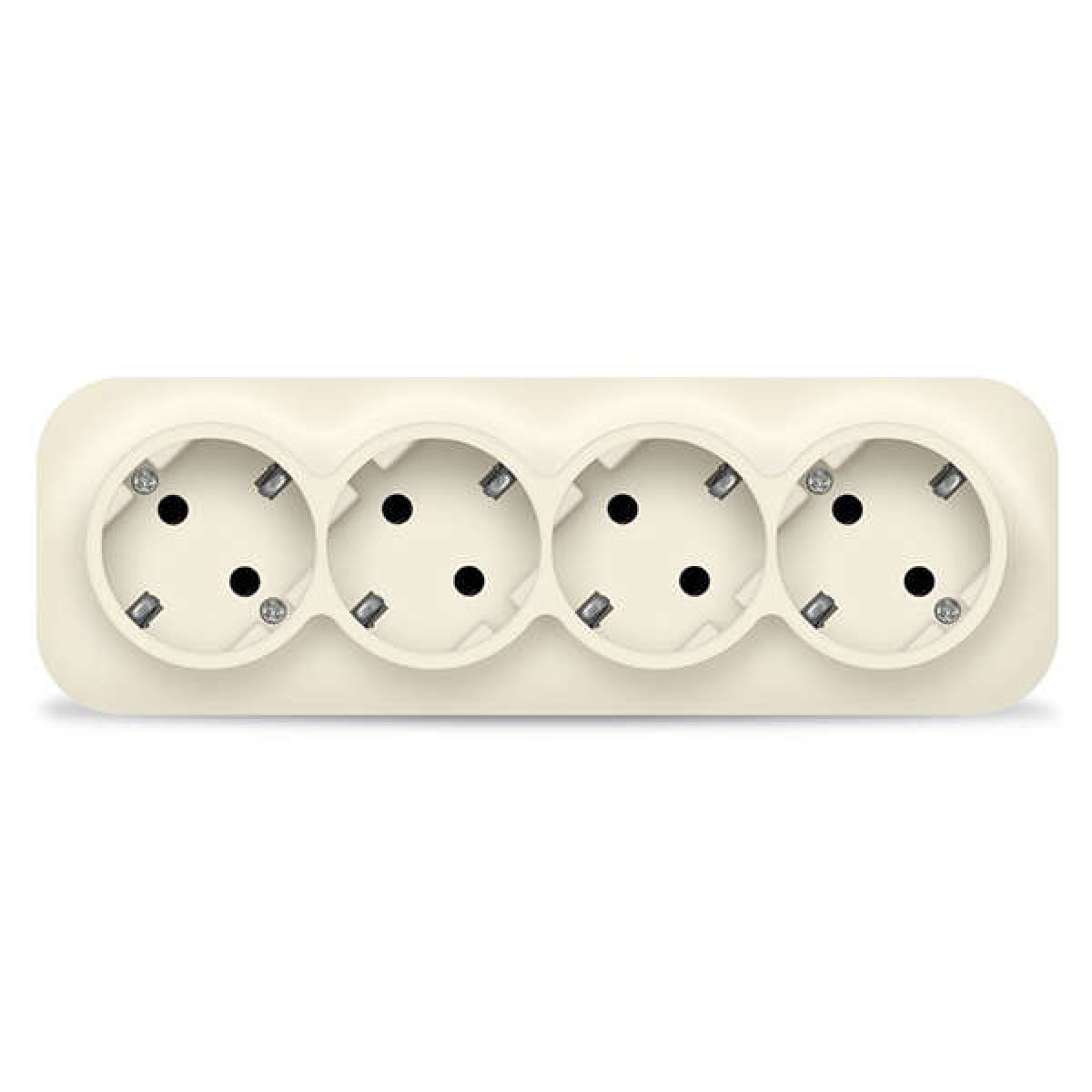 Изображение товара Розетка Ionich 4-м ОП 16А IP20 с заземлителем