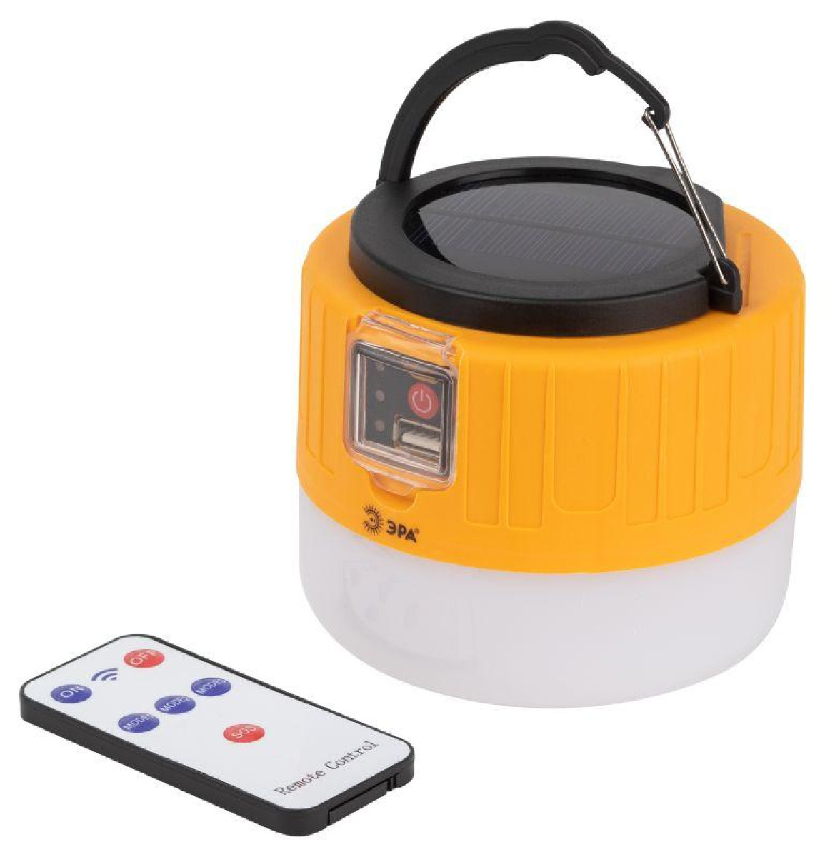 Изображение товара Фонари и переносные световые приборы ЭРА Фонарь аккумуляторный кемпинговый KA-601 Пегас на солнечной батарее + ДУ