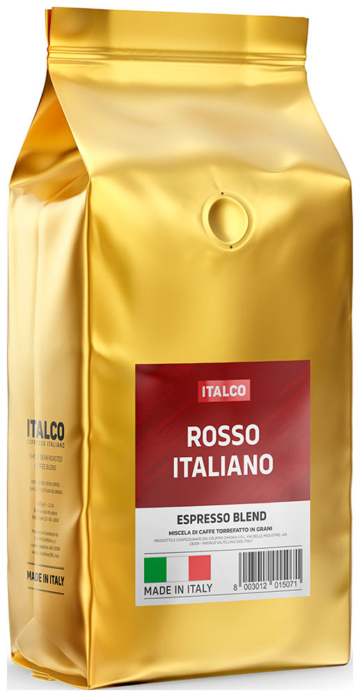 Кофе в зернах Italco ROSSO ITALIANO 1KG кофе в зернах italco crema italiano крема италиано 1000гр в у