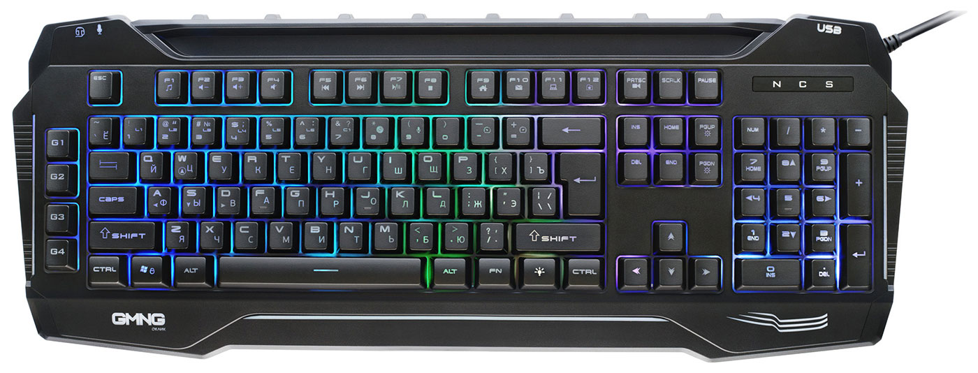 Изображение товара Игровая проводная клавиатура GMNG 975GK с RGB подсветкой и USB интерфейсом