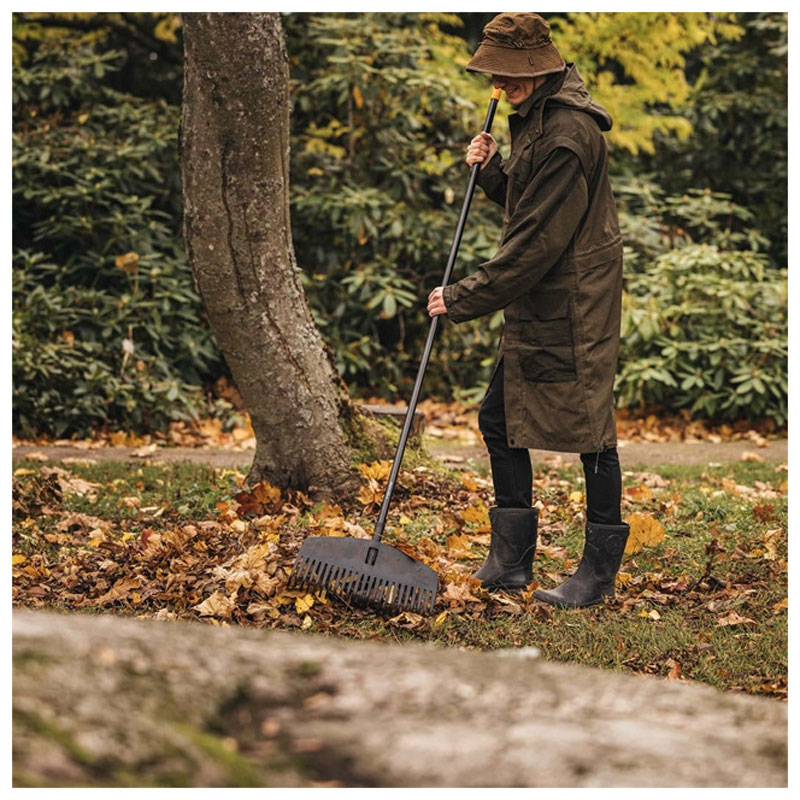 Изображение товара Грабли для листьев Fiskars M без черенка 1063089 - прочный и удобный инструмент для сада