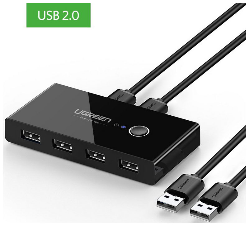 Изображение товара USB концентратор 4 в 1 Ugreen 4хUSB 2.0 для подключения 4 устройств