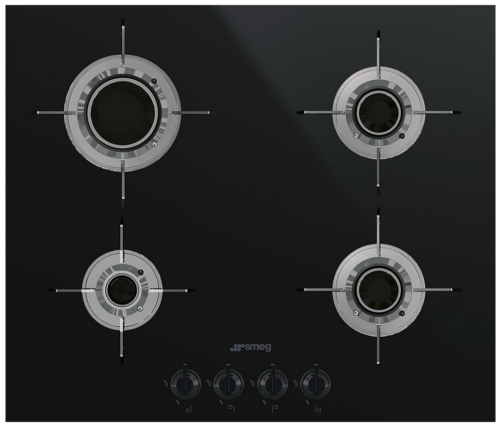 Изображение товара Газовая варочная панель Smeg PVL 664 CN 4 конфорки стеклокерамика Италия