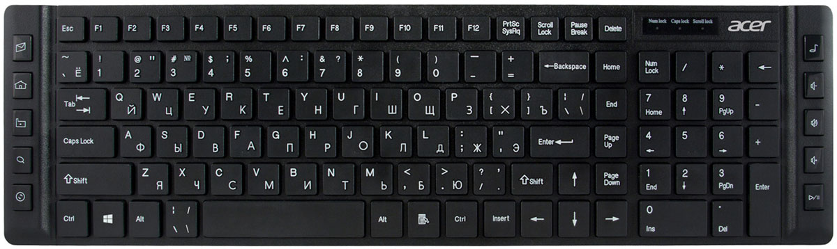 Изображение товара Клавиатура Acer OKW010 черный USB slim Multimedia (ZL.KBDEE.002) Изображение товара Клавиатура Acer OKW010 черный USB slim Multimedia (ZL.KBDEE.002)