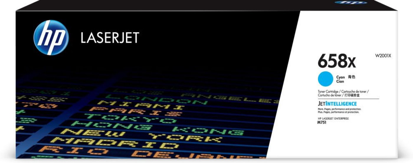 Изображение товара Лазерный картридж HP 658X W2001X голубой 28000 страниц для CLJ Enterprise M751