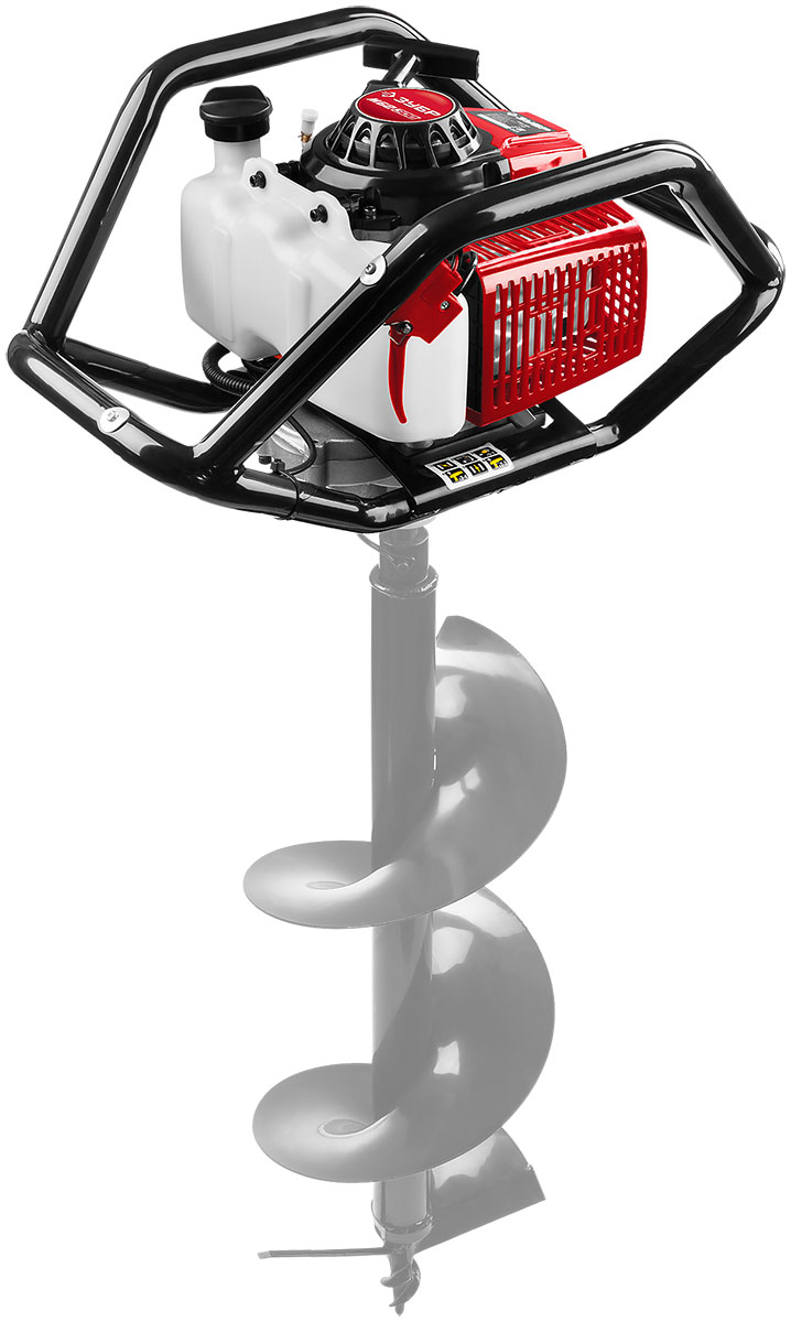 Изображение товара Мотобур (бензобур) Зубр МБ2-300, без шнека, d=60-300 мм, 71 см3, 2 оператора