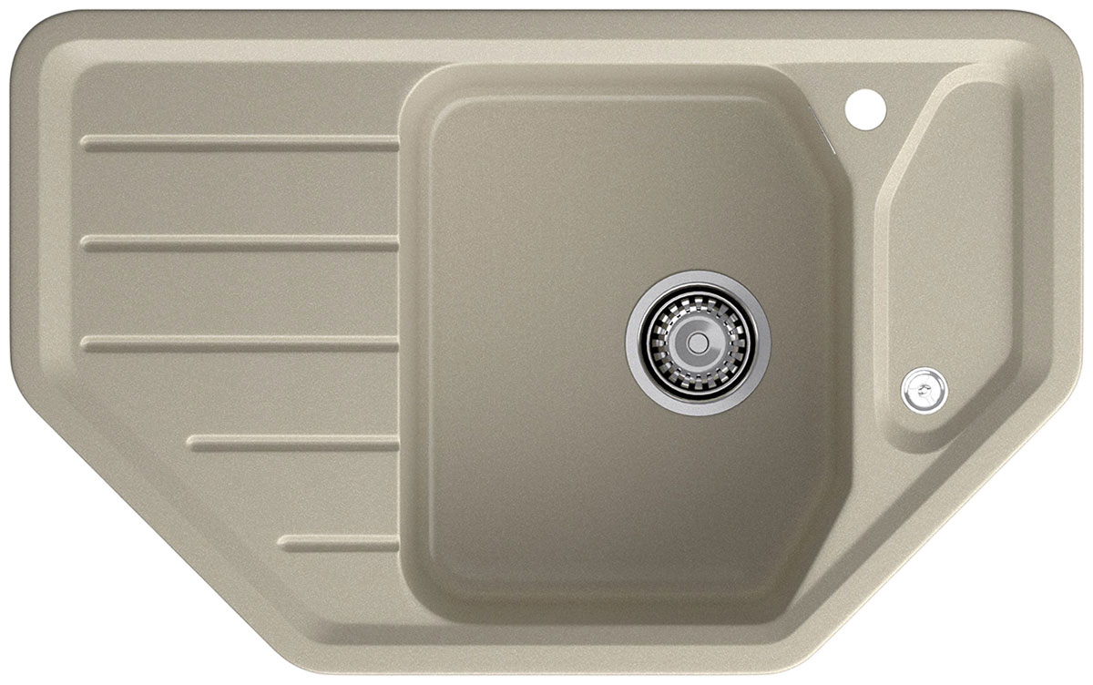 

Кухонная мойка GranFest CORNER 800E, угловая, 800x500 мм (C-800E топаз)