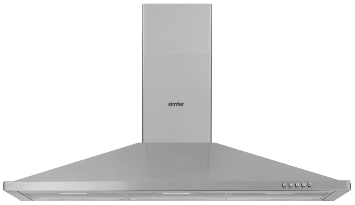 Изображение товара Настенная вытяжка Simfer 8962SM серебристая мощная для кухни 800 м3/ч