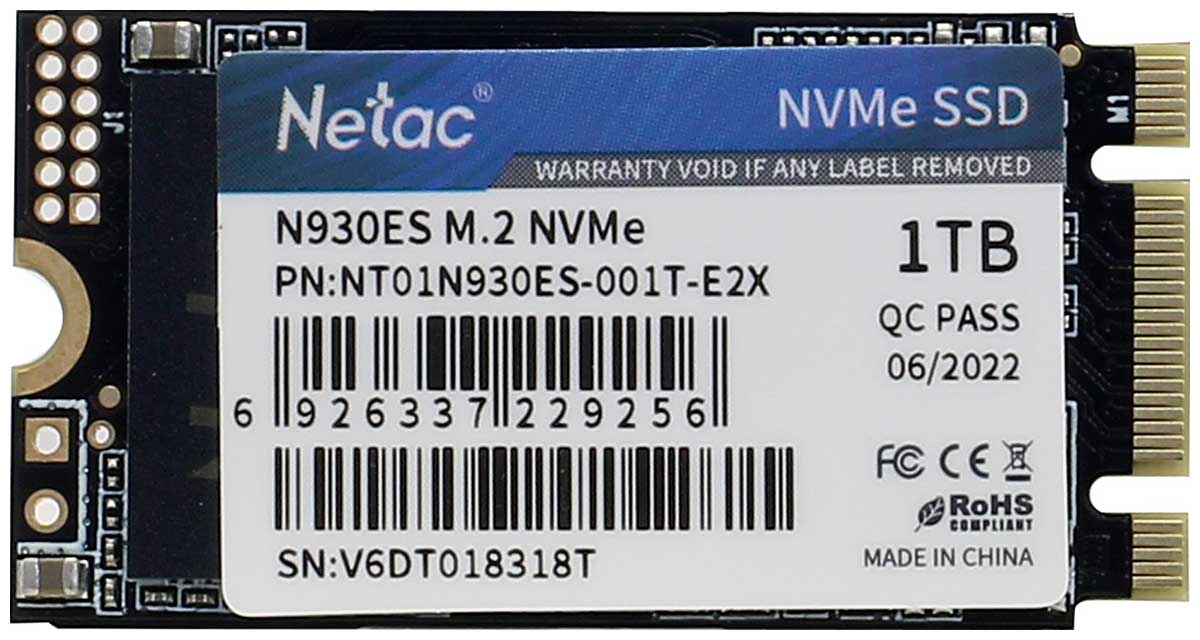 Изображение товара Жесткий диск SSD Netac M.2 N930ES 1000 Гб PCIe NT01N930ES-001T-E2X