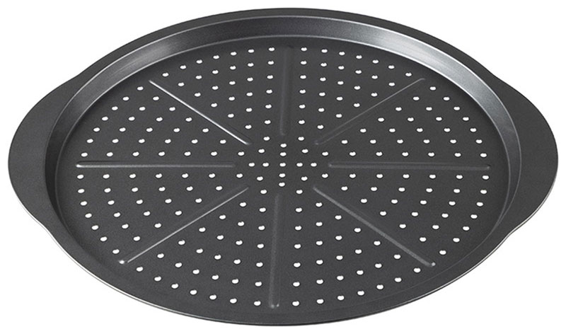 Изображение товара Форма для пиццы Mallony PIZZA P-02, сталь, 33 см, с ручками (008572)