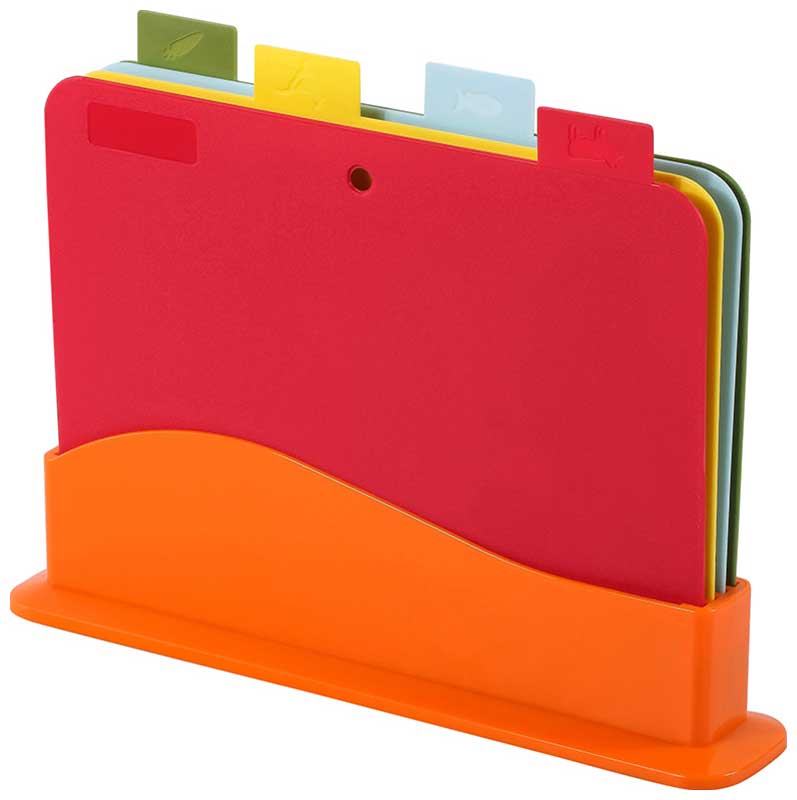 Изображение товара Набор разделочных досок Mallony DIVO, на подставке, 4 штуки (986053)