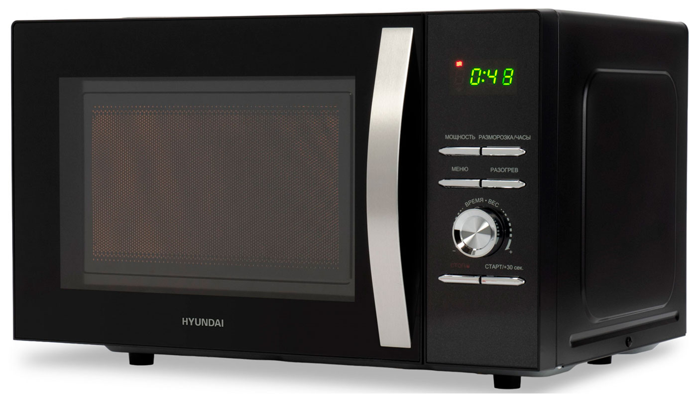 Микроволновая печь - СВЧ Hyundai HYM-D2079, 23 л, 800 Вт, черный Микроволновая печь - СВЧ Hyundai HYM-D2079, 23 л, 800 Вт, черный