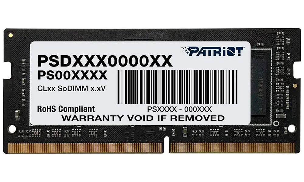 Изображение товара Оперативная память Patriot Memory SO-DIMM DDR4 16GB 3200MHz Signature Line (PSD416G32002S)
