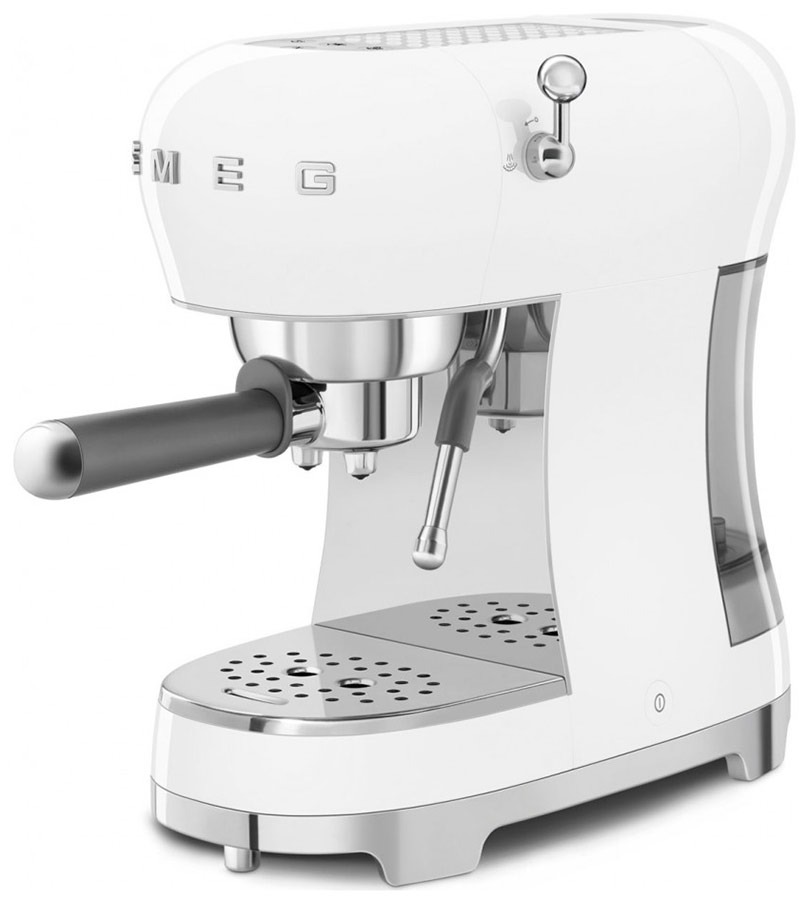 Изображение товара Кофеварка Smeg ECF02WHEU в стиле ретро для кофеманов