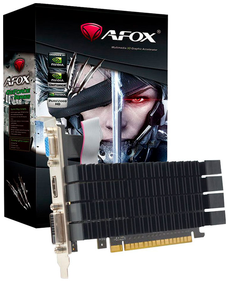 Изображение товара Видеокарта Afox GeForce GT 730 2GB (AF730-2048D3L3-V3) Изображение товара Видеокарта Afox GeForce GT 730 2GB (AF730-2048D3L3-V3)