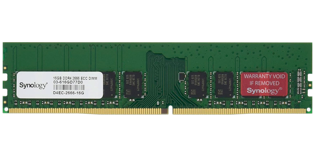 Изображение товара Оперативная память Synology DDR4 16Gb 2666MHz ECC DIMM
