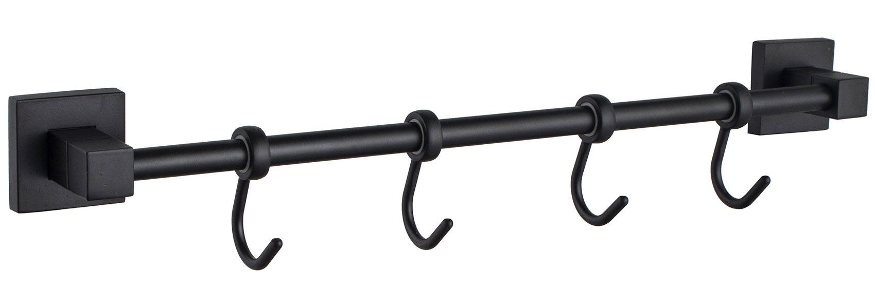 Изображение товара Планка с крючками для полотенец D-Lin D222/черный (D288222-4)