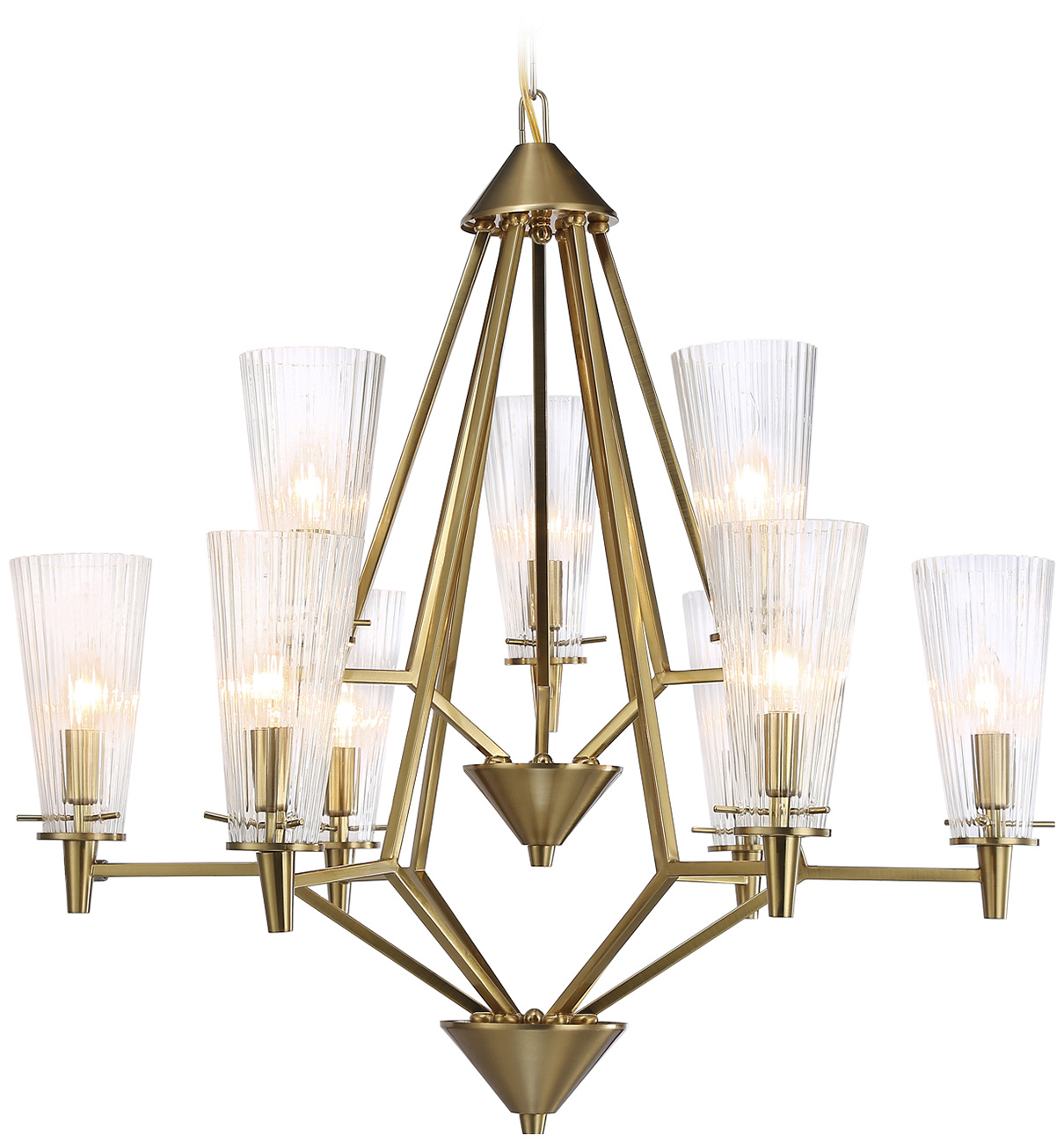 Изображение товара Подвесная люстра Ambrella Light Traditional TR3233 неоклассика 9 плафонов