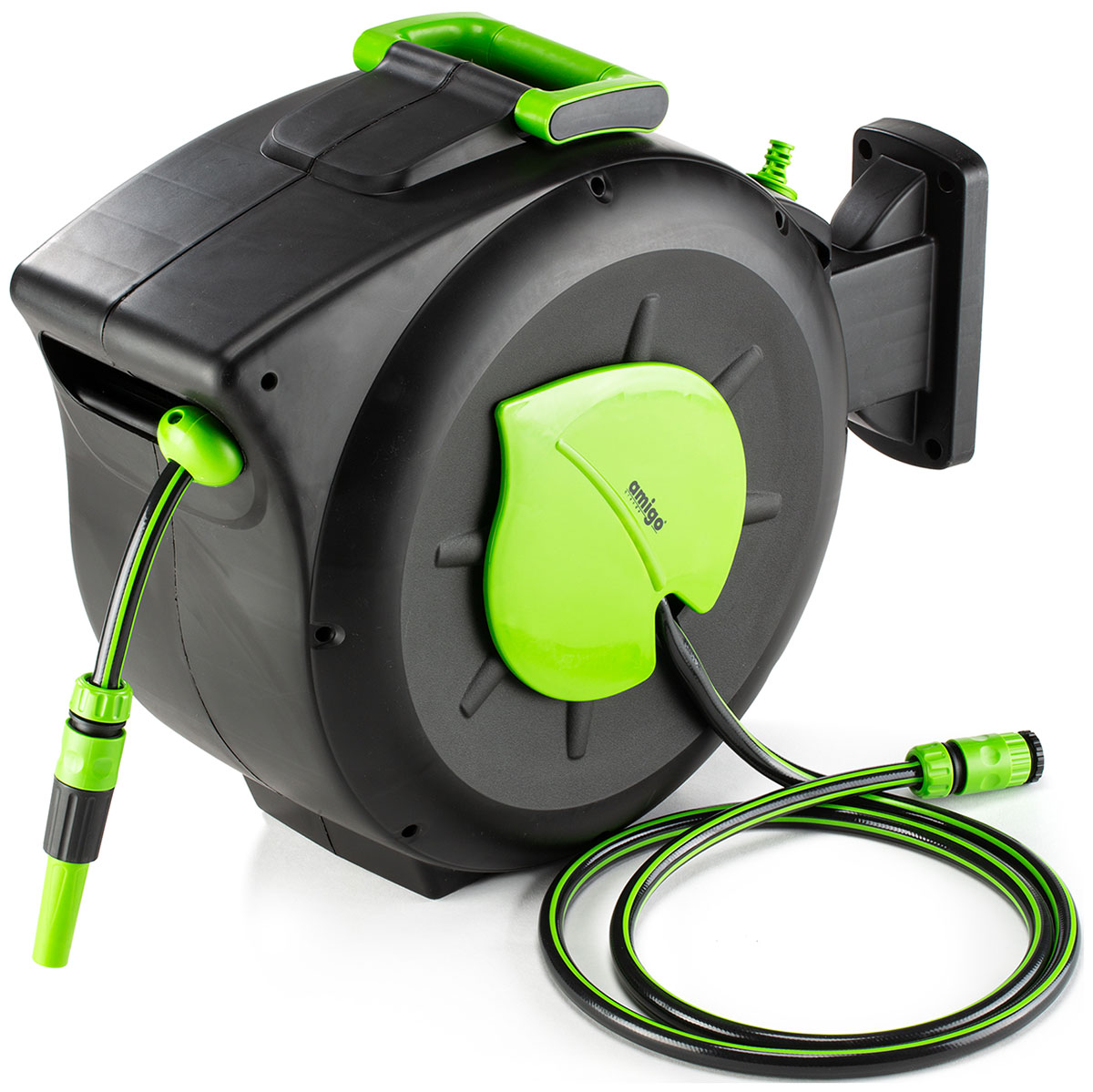 Изображение товара Шланг поливочный на катушке Amigo с коннектором (79668)