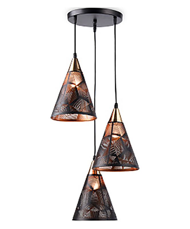 Изображение товара Люстра подвесная Ambrella Light Traditional Loft TR8435 стиль лофт металл черная Е27 3 лампы