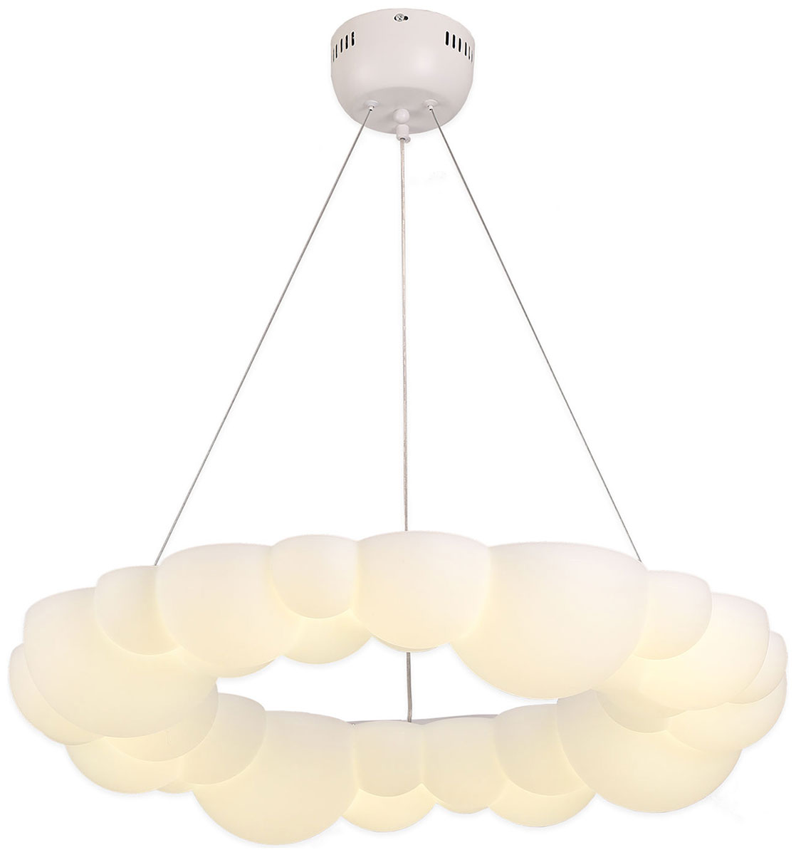 Изображение товара Подвесной светодиодный светильник Lussole Loft Claudia LSP-7078 33 Вт белый для модерн интерьера