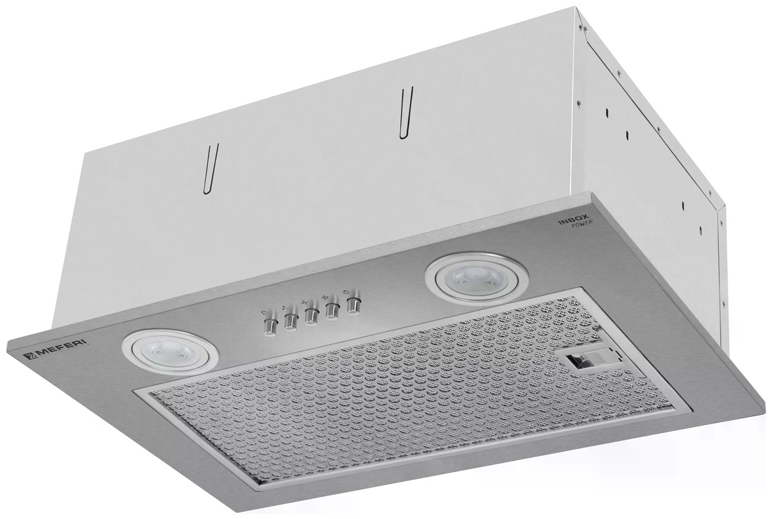 Изображение товара Вытяжка встраиваемая Meferi INBOX45IX POWER нержавеющая сталь 900 м3/ч