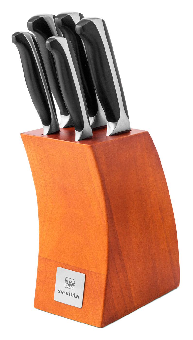 

Набор ножей Servitta 6 предметов (5 ножей, подставка) (Sr0276)