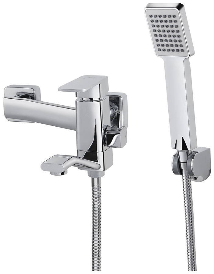 Изображение товара Кампанский смеситель для ванны Kaiser Sonat с душем хромированный