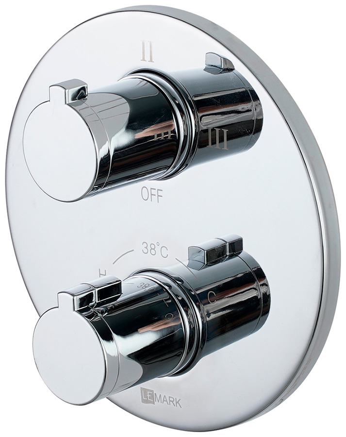 Изображение товара Встраиваемый термостатический смеситель Lemark Yeti LM7828C для ванны и душа хром