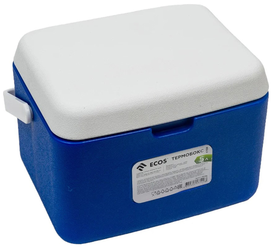 Изображение товара Термобокс Ecos KY106 5 литров Полиэтилен/полистирол для пикников и путешествий